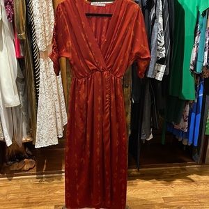 Red maxi dress M